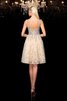 A Linie Mini Sexy Cocktailkleid mit Bordüre ohne Ärmeln - 2