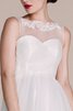 Robe de graduation simple courte avec sans manches appliques en tulle - 7