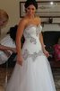 Prinzessin Aufregend Extravagantes Brautkleid mit Juwel Mieder mit Rücken Schnürung - 1