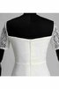 Reißverschluss plissiertes kurze Ärmeln Modern Elegantes schlichtes Brautkleid - 9
