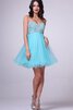 Robe de graduation plissé nature mode en tulle fermeutre eclair - 2