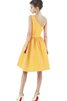 Robe demoiselle d'honneur courte manche nulle ligne a fermeutre eclair - 5