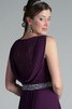 Robe demoiselle d'honneur simple plissé manche nulle ruché entrecroisé - 2