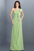Ärmellos Chiffon Drapiertes One Schulter Bodenlanges Brautjungfernkleid - 26