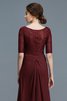 Abito mamma Sposa A-Line Principessa con Mezze Maniche A Terra in Chiffon - 8