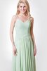 Robe demoiselle d'honneur simple plissage luxueux moderne avec chiffon - 5
