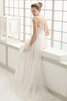 Abito da Sposa con Manica Corte Senza Vita Shiena Sheer Tubino in Pizzo A Terra - 2