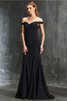 Robe de soirée longue naturel avec zip de lotus de traîne courte - 3