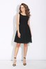 Robe de bal naturel attirent fermeutre eclair manche nulle de princesse - 3