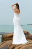 Ewiges Enges Plissiertes Strand Nackenband Brautkleid - 2