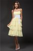 Vestido de Dama de Honor de Imperio Cintura de Fajas de Corto de Sin mangas - 1
