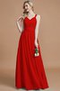 Abito da Damigella Senza Maniche Naturale in Chiffon Principessa A-Line - 29