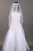 Abito da Cerimonia Bambini A-Line in Tulle Ball Gown con Applique Senza Maniche - 3