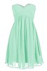 Robe demoiselle d'honneur pailleté bref a-ligne fermeutre eclair entrecroisé - 1
