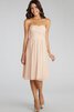 Robe demoiselle d'honneur courte ruché croisade de bustier en chiffon - 5