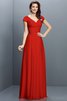 Prinzessin Chiffon Empire Taille Brautjungfernkleid mit Plissierungen mit Drapierung - 23