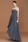 Robe demoiselle d'honneur distinctif longueur au ras du sol avec chiffon ligne a naturel