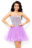 Prinzessin A-Linie Normale Taille Kurzes Formelles Cocktailkleid