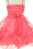 A linie Empire Taille mini Blumenmädchenkleid mit Schmetterlingsknoten mit Rüschen