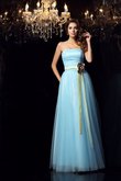 Robe de quinceanera formelle en satin avec ruban de bustier ceinture en étoffe