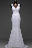 Robe de mariée naturel avec sans manches de sirène