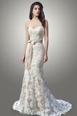 Robe de mariée naturel luxueux sexy avec nœud avec sans manches