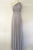 Ärmelloses Prinzessin Normale Taille A Linie Bodenlanges Brautjungfernkleid