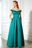 Ärmelloses Paillette Prinzessin Schulterfreier Ausschnitt Bodenlanges Ballkleid