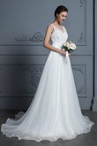 Abito da sposa semplice bello seducente in chiffon pudica lunghi