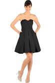 Robe demoiselle d'honneur chic courte ruché entrecroisé