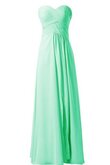 Robe demoiselle d'honneur plissage naturel ruché ligne a avec chiffon