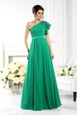 A Linie Prinzessin Ärmelloses Bodenlanges Brautjungfernkleid mit Rüschen