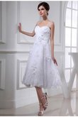 Abito da Sposa A-Line Semplice Alta Vita in Organza Principessa