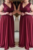 Prinzessin Sweep Zug Ärmelloses Ballkleid mit Bordüre für Übergröße