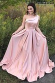 Robe de bal naturel de lotus de traîne courte avec zip en satin