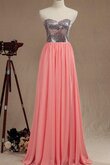 Robe demoiselle d'honneur simple avec zip avec chiffon ligne a col en forme de cœur
