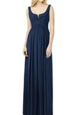Chiffon gerüschtes A-Line langes bodenlanges Brautjungfernkleid