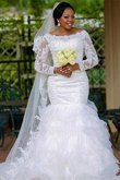 Engelhaft Tüll Exklusive Brautkleid aus Organza mit Quadrat Ausschnitt