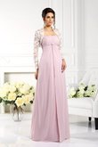 Robe mère de mariée longue de princesse en chiffon de bustier fermeutre eclair