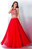 Normale Taille Chiffon Zwei Stück Bodenlanges Formelles Ballkleid