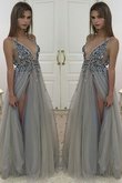 Robe de soirée longue ligne a de princesse avec perle avec sans manches