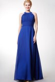 Robe demoiselle d'honneur mode a-ligne elevé longueru au niveau de sol avec sans manches
