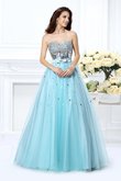 Robe de quinceanera longue avec perle en satin longueru au niveau de sol avec zip