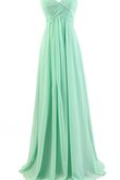 Robe demoiselle d'honneur avec zip jusqu'au sol avec chiffon ruché ligne a