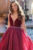 A Linie Organza Perlenbesetztes Normale Taille Wunderbar Ballkleid