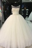 Abito da Sposa Elegante Naturale Radiosa in Tulle Vintage