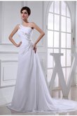 Prinzessin Ärmelloses A-Line Empire Taille Brautkleid mit Applike