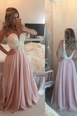 Robe de bal a-ligne avec sans manches de princesse avec perles col en forme de cœur