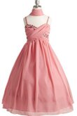 Robe de cortège enfant pailleté manche nulle croisade ruché