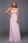 Robe de bal longue longueur au ras du sol de fourreau avec zip avec chiffon